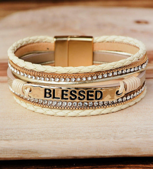 Beige BLESSED Bracelet