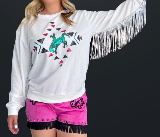 Casanova Fringe Sweater